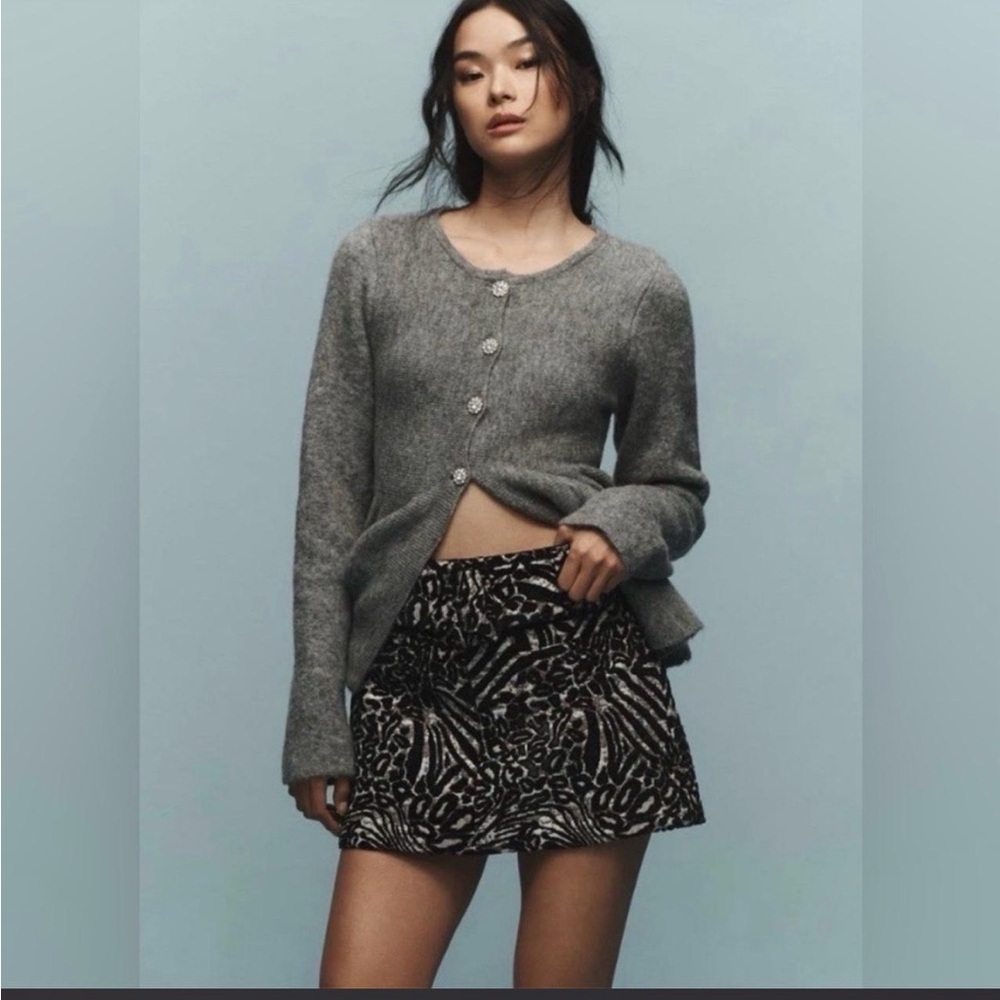 Leapord print skirt